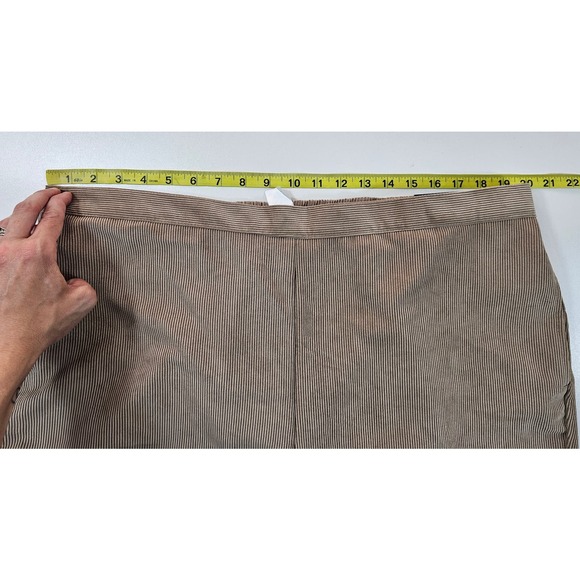 NWT alfred dunner classic fit pants combed corduroy khaki beige pull on sz 20 ^ - Picture 6 of 8